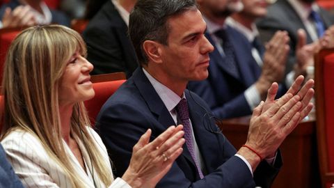 Bego�a G�mez y Pedro S�nchez durante su visita a China, el pasado mes de abril.