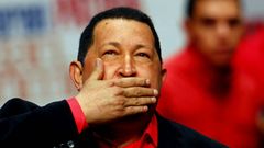 Hugo Ch�vez, en un acto en Caracas.