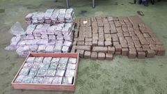 Fardos de hach�s incautados, en una imagen de archivo