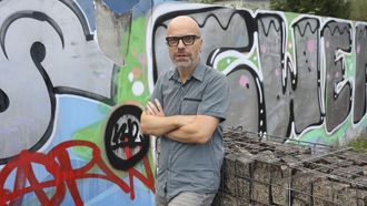 O escritor Diego Ameixeiras en Santiago