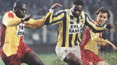 Atkinson (en el centro de la imagen), durante su etapa como jugador del Fenerbah�e