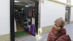 El bazar chino en el que se produjo el robo est� situado en el n�mero 58 de la calle Caldeirer�a