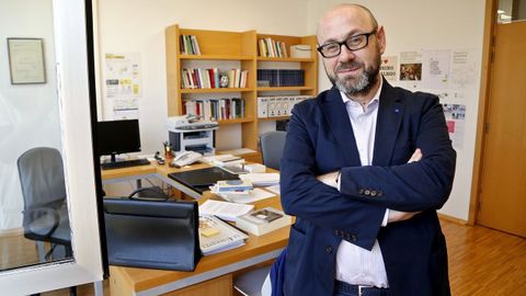 Xosé Manuel Pacho imparte Teoriá do Dereito en la Universidad de Vigo.