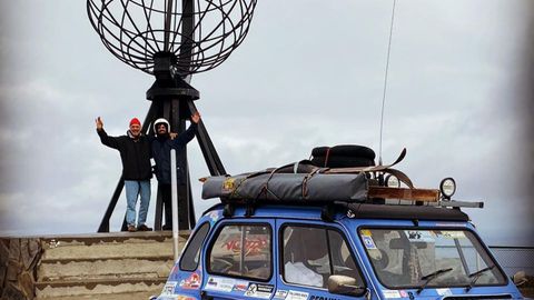 Aguirre y Martnez, a su llegada a Nordkapp