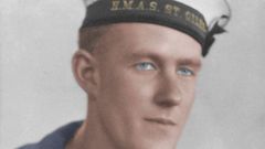 Imagen coloreada del joven marinero australiano Thomas Welsby Clark.