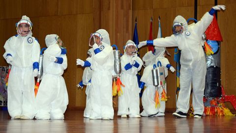 Disfraces en los colegios de Valga