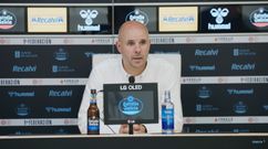 Fredi �lvarez, en la rueda de prensa posterior al Celta Fortuna-Lugo.
