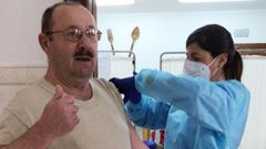 Vacunaci�n con la segunda dosis en una residencia de Huelva