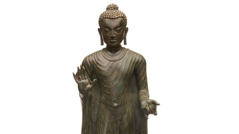 Figura india de un buda de finales del siglo VI