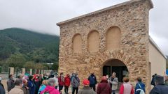 Un grupo de amigos del Camino de Invierno visit recientemente el edificio del futuro museo de la minera romana