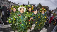 Un acto del desfile de Martes de Entroido, este a�o en A Laracha