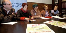 El colectivo anunci� protestas en defensa de la sanidad. 