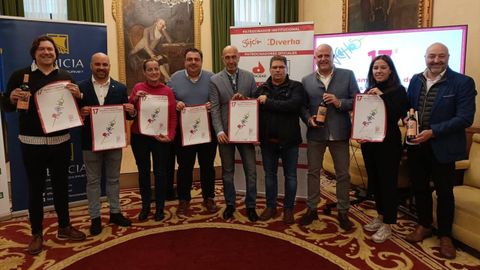 Presentaci�n en el Ayuntamiento gijon�s del 17 Campeonato 'Gij�n de Pinchos'