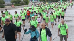 Andaina solidaria en favor de la asociaci�n contra el c�ncer en Pobra