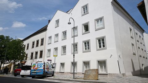 La casa natal de Hitler, ahora reconvertida en una comisar�a de polic�a