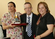 Manuel Fern�ndez, el d�a de su homenaje hace seis a�os. 
