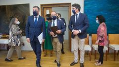 El conselleiro y el rector expusieron la certificaci�n del Campus Terra