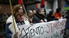 Protesta de los trabajadores de Atento