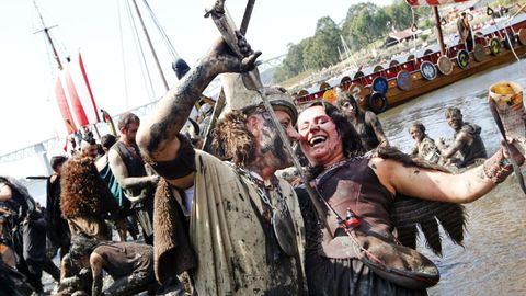El Desembarco Vikingo de Catoira durante la celebración del pasado año