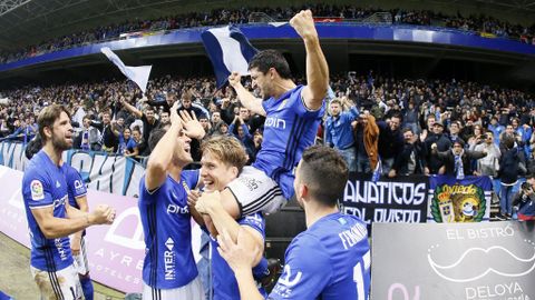 Pereira celebra su gol ante el Levante
