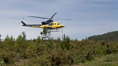 Un helicptero de extincin de incendios, en una imagen de archivo