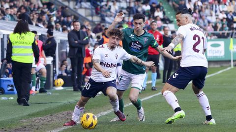 Mario Soriano, durante un partido con el Eibar en A Malata