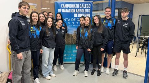 Integrantes de la entidad boirense en el campeonato gallego.