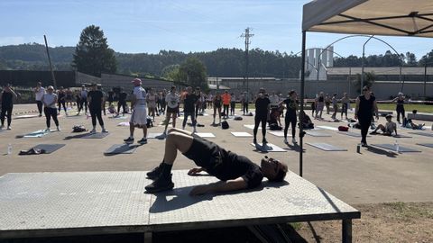 Mika Torres se encarg� de impartir la clase de crossfit en Paradela