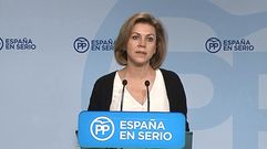 Cospedal califica el mensaje de Felipe VI como �hist�rico y esencial�