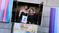 Acto simb�lico de afirmaci�n e dignificaci�n da identidade LGTBI no IES Castro Alobre
