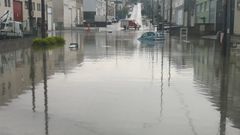Inundación en el polígono de Bergondo