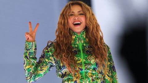 Shakira, durante su concierto en la playa de Copacabana en R�o de Janeiro, Brasil