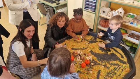 Eva Ledo, en su visita�al CP San L�zaro