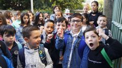Inicio del cole en el Praza de Barcelos