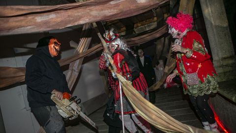 Este viernes se vivi una noche intensa en el claustro del terror en Noia