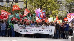 Manifestaci�n por las calles c�ntricas de la ciudad. Los sindicatos CCOO, UGT, CSIF y USIPA convocan una concentraci�n y posterior manifestaci�n con motivo de la jornada de huelga en las escuelas infantiles de Asturias