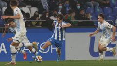 Noel conduce el bal�n durante el partido de la Youth League ante el Dinamo de Kiev