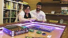 Alba Polo y Daniel Romero, propietarios de la tienda J�piter