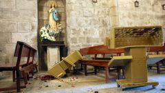 Entran a robar en la iglesia de San Mart�n de Sobr�n y causan destrozos
