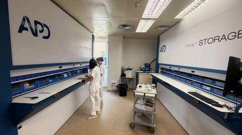 Los nuevos carruseles de farmacia en el Hosp�tal Comarcal de Ver�n.