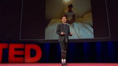 Hugh Herr, durante una de sus conferencias