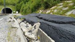 Estado del drenaje de la cuneta del margen izquerdo de la plataforma de emergencia del t�nel ferroiviario de Meirama.