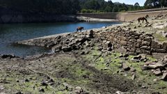 La presa de Baiona sigue bajando