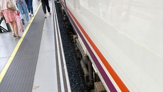 La vctima caminaba por el andn nmero 12 cuando se cay, tal y como se ve en la imagen este presenta una distancia considerable entre la plataforma peatonal y el tren