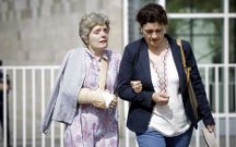 Una herida tambi�n trat� de recuperar la maleta.