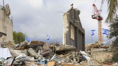 Vista de la zona afectada por un misil iran�, el pasado domingo 29 de febrero, en la localidad de Beit Shemesh, en el centro de Israel.