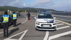 Control de la Polic�a Local de O Grove en A Lanzada