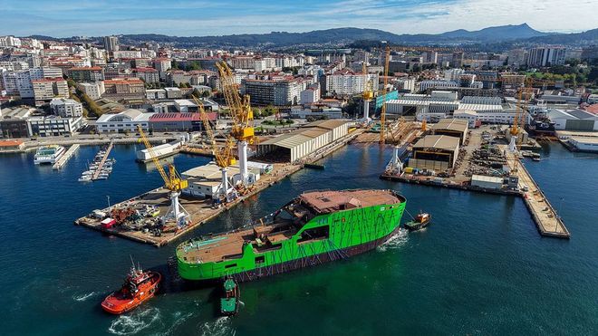 El pasado 10 de octubre las instalaciones de Arm�n en Vigo acogieron la botadura del�Staffordshire, un buque el�ctrico para la industria de la e�lica marina.