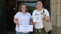 El AMPA del Centro de Educaci�n Especial entreg� las 4.953 firmas en Ravella