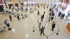 Vacunaci�n masiva en el recinto de FIMO el pasado domingo